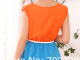 Летнее двухцветное платье из шифона с поясом, в ассортименте 2 цвета